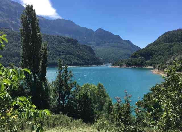 The beautiful lake of Búbal, Aragon in the Spanish Pyrenees.